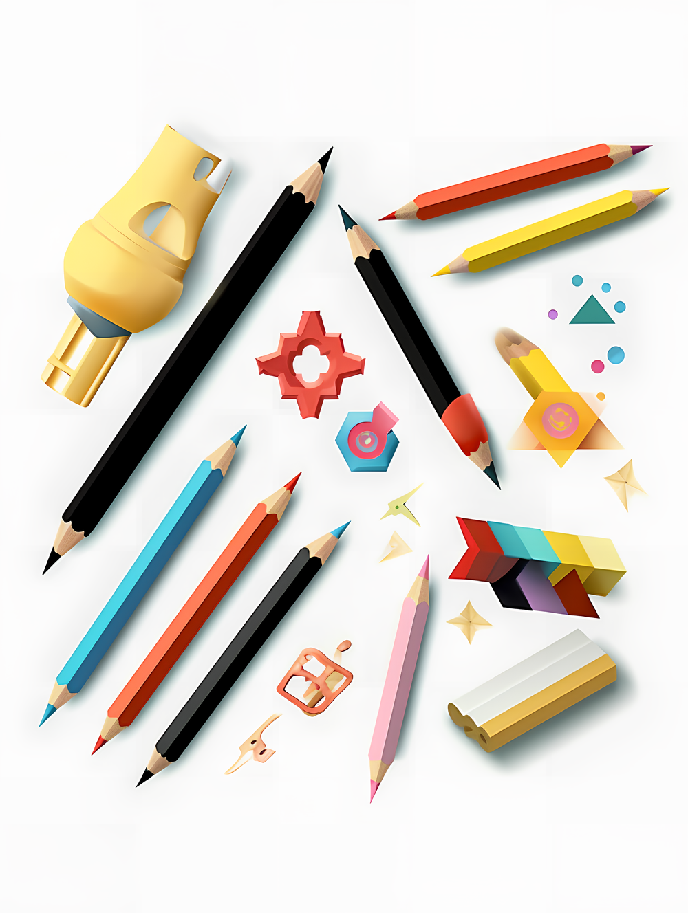 教育類文具設(shè)計元素圖標