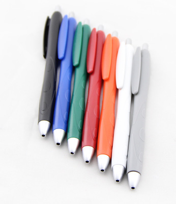 【韓國文具筆 塑料按動圓珠筆 功能筆 商務禮品筆批發 可定做Logo】價格,廠家,圖片,圓珠筆、原子筆,深圳市禧向陽禮品-